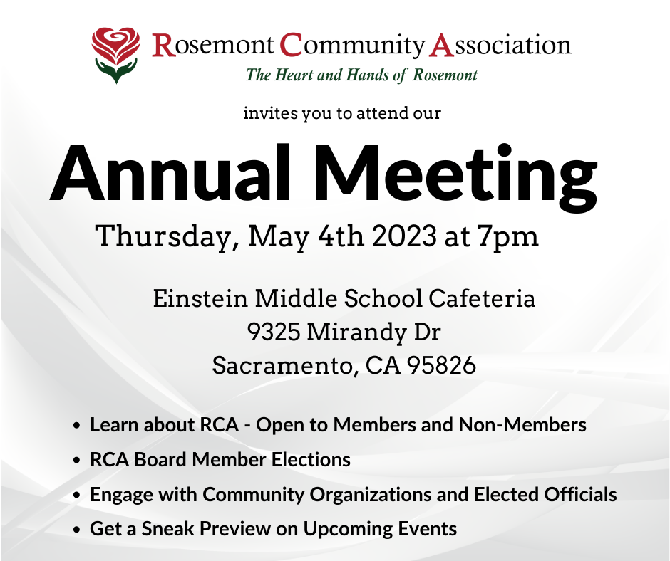 Annual Meeting Thursday, May 4th at 7pm